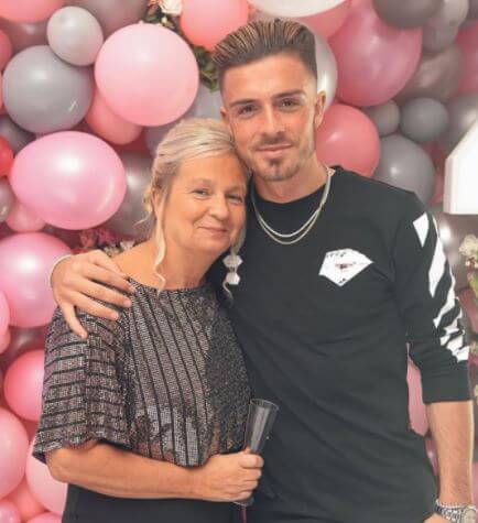 Kevin Grealish's wife, Karen Grealish, and son, Jack Grealish.